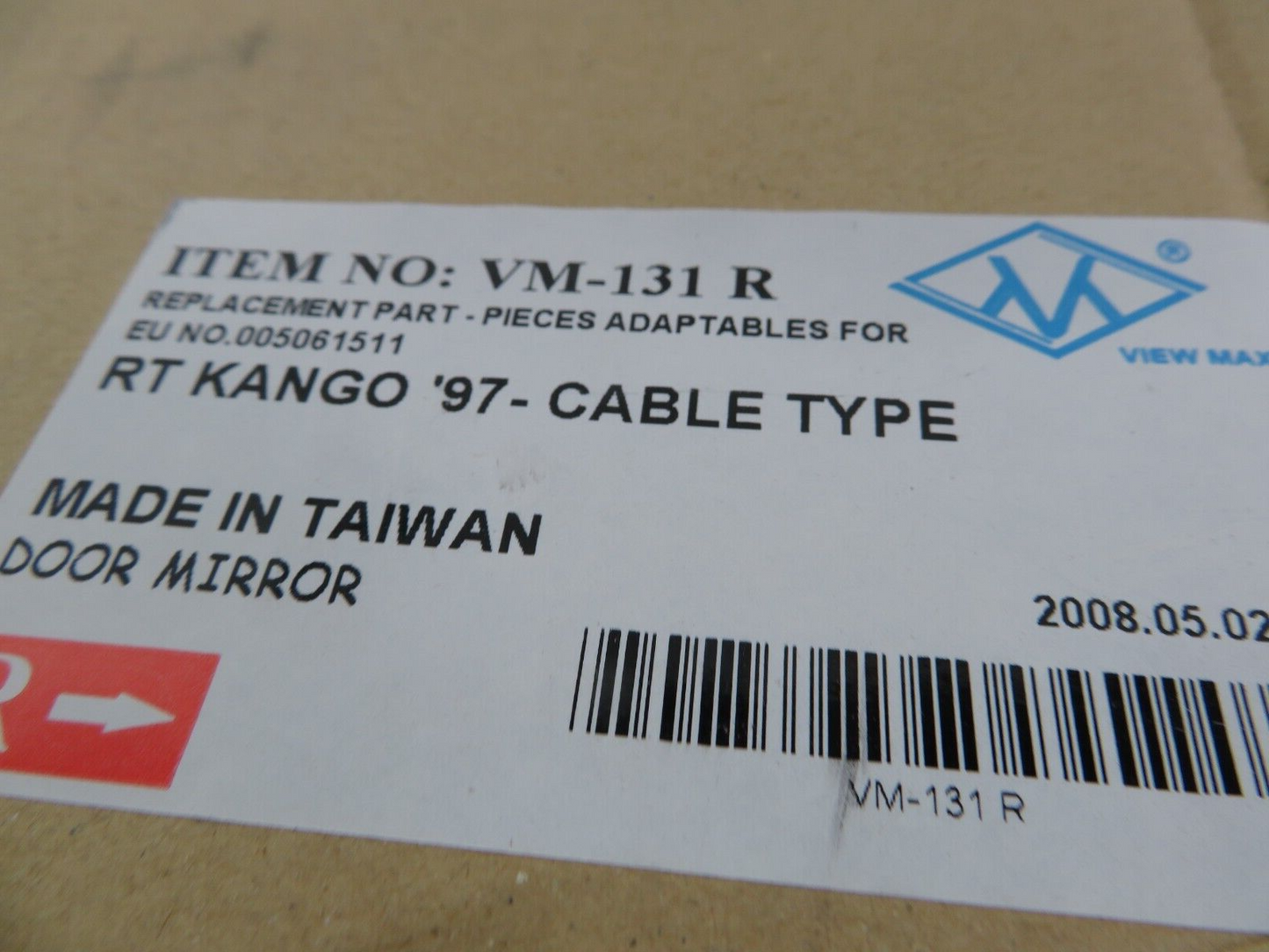 OS DRIVER DOOR WING MIRROR FOR RENAULT KANGOO 1997-2009 VM-131