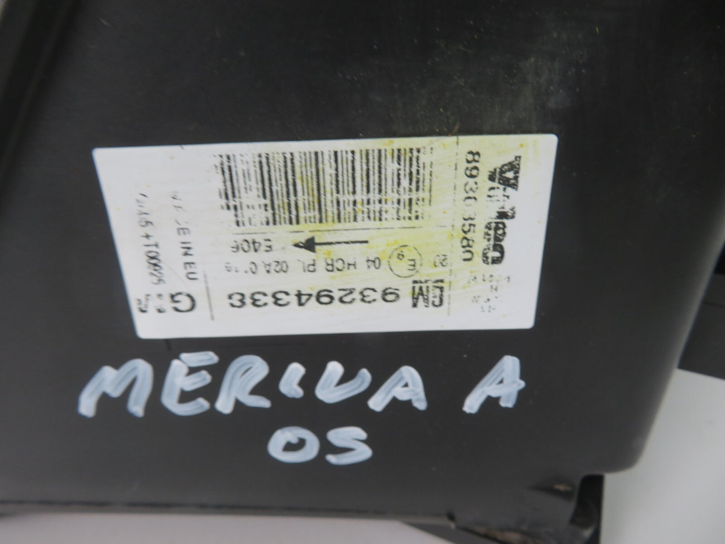 VAUXHALL MERIVA A OS DRIVER HEADLIGHT 2002-2009