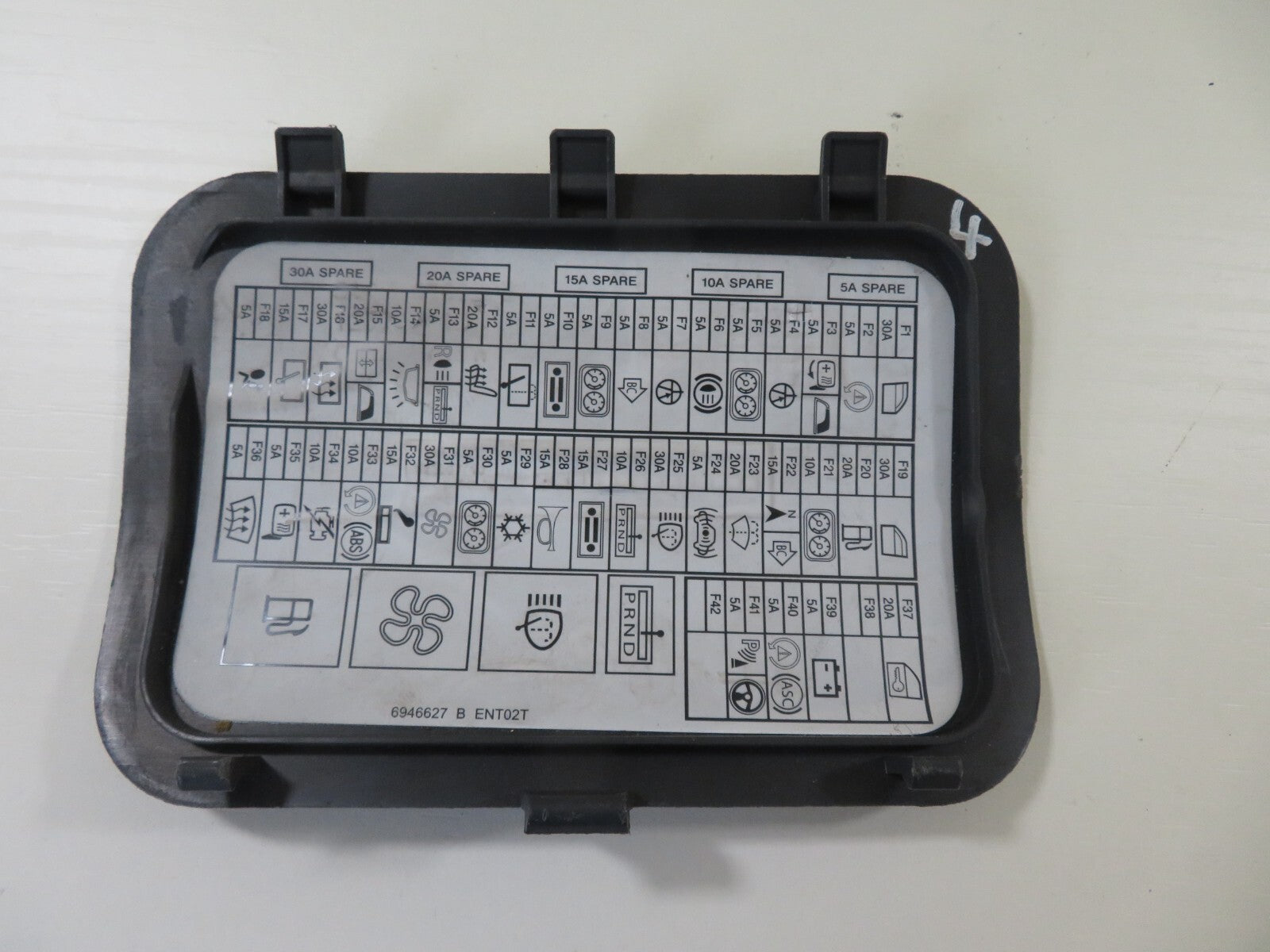 BMW MINI COOPER R50 R52 R53 FOOTWELL FUSE BOX COVER 6946627 2001-2006 1325-4