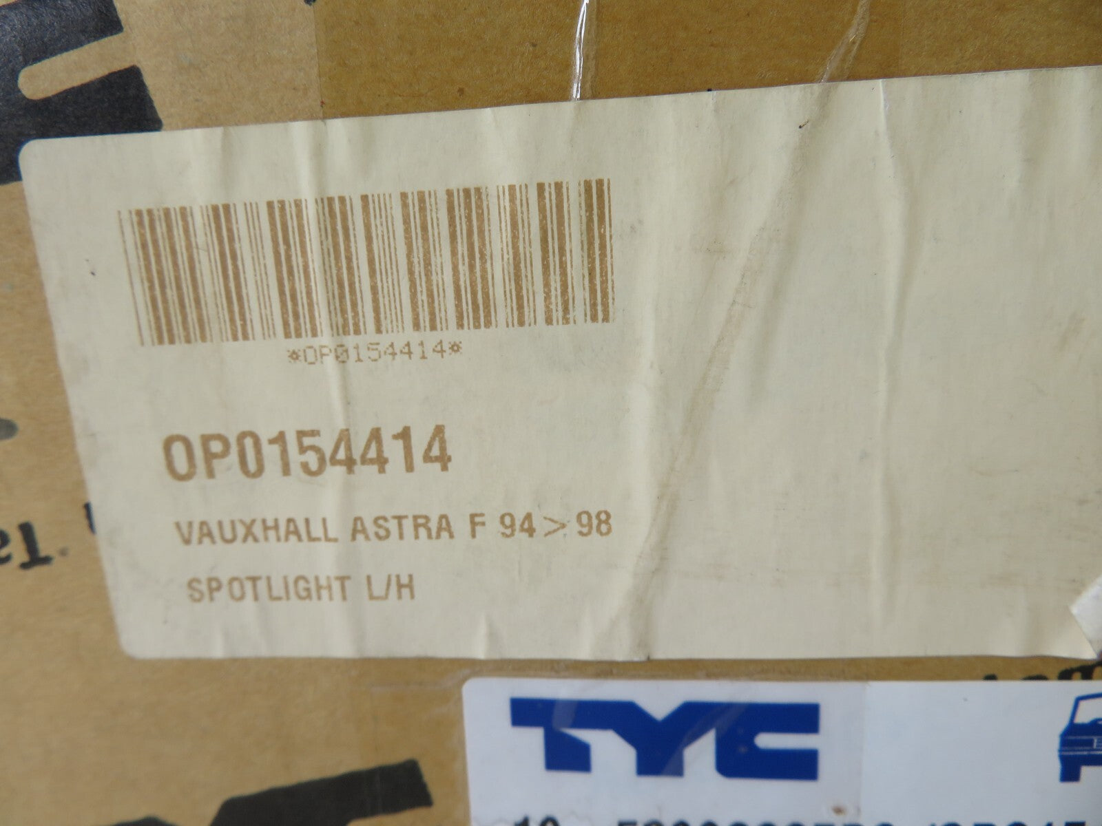 NS PASSENGER L FRONT FOG LIGHT OP0154414 FOR VAUXHALL ASTRA 1995-1998