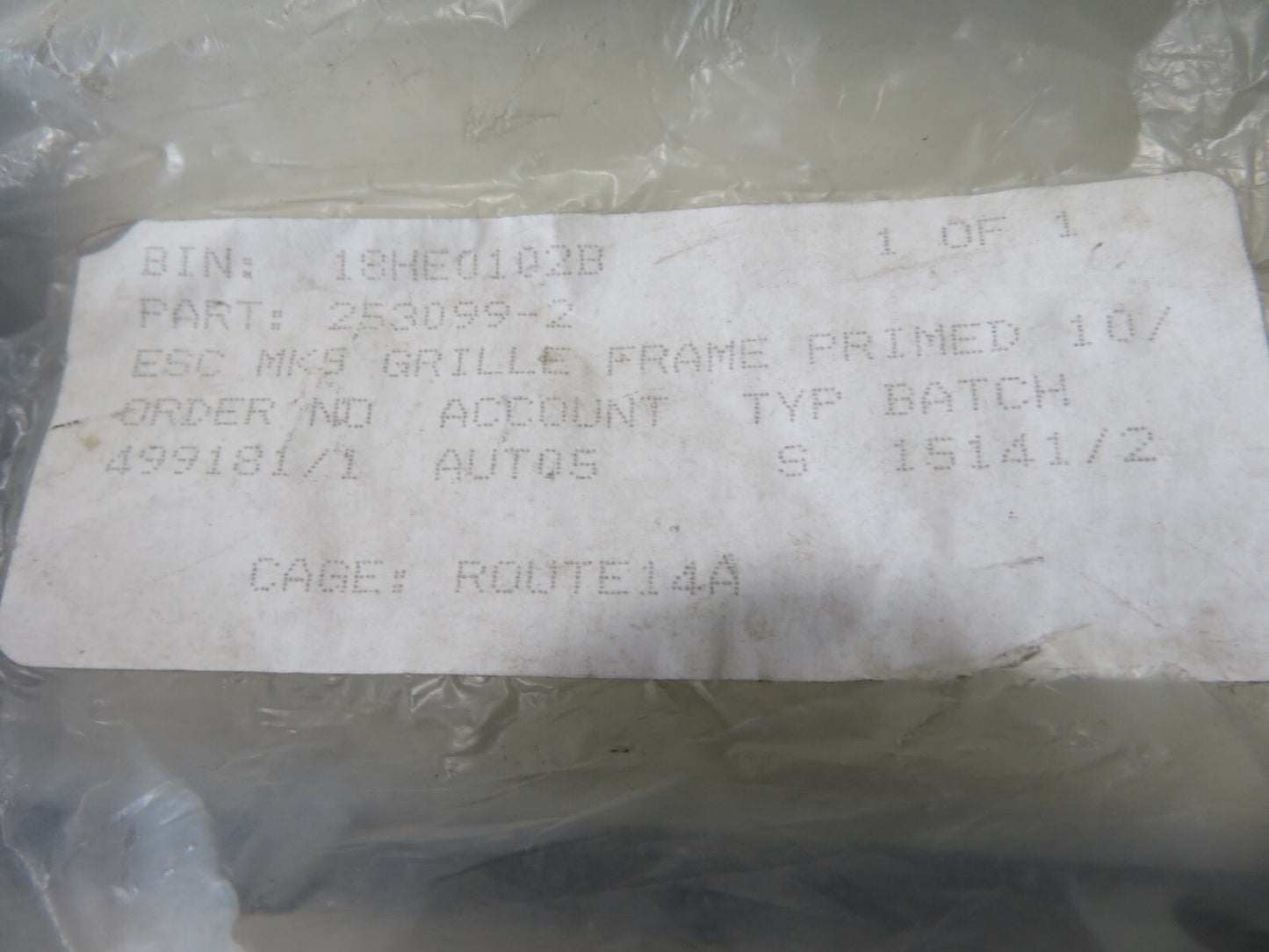 FRONT GRILLE FRAME FOR FORD ESCORT FD0262315 1990-1995