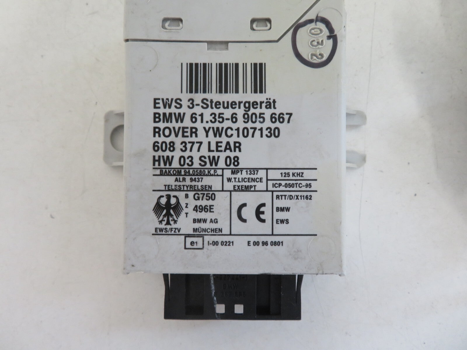 BMW MINI COOPER ENGINE ECU KIT 7521545 2000-2005 A1835-1