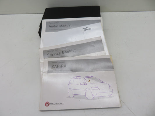 VAUXHALL ZAFIRA A OWNERS MANUAL WITH FOLDER 1999-2005 1353-1