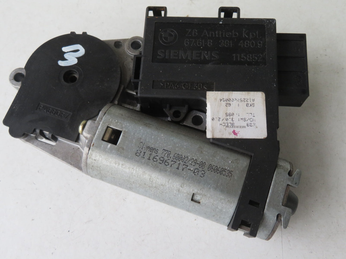 BMW X5 E53 SUNROOF MOTOR 8381480 2000-2006 MIX1332-3