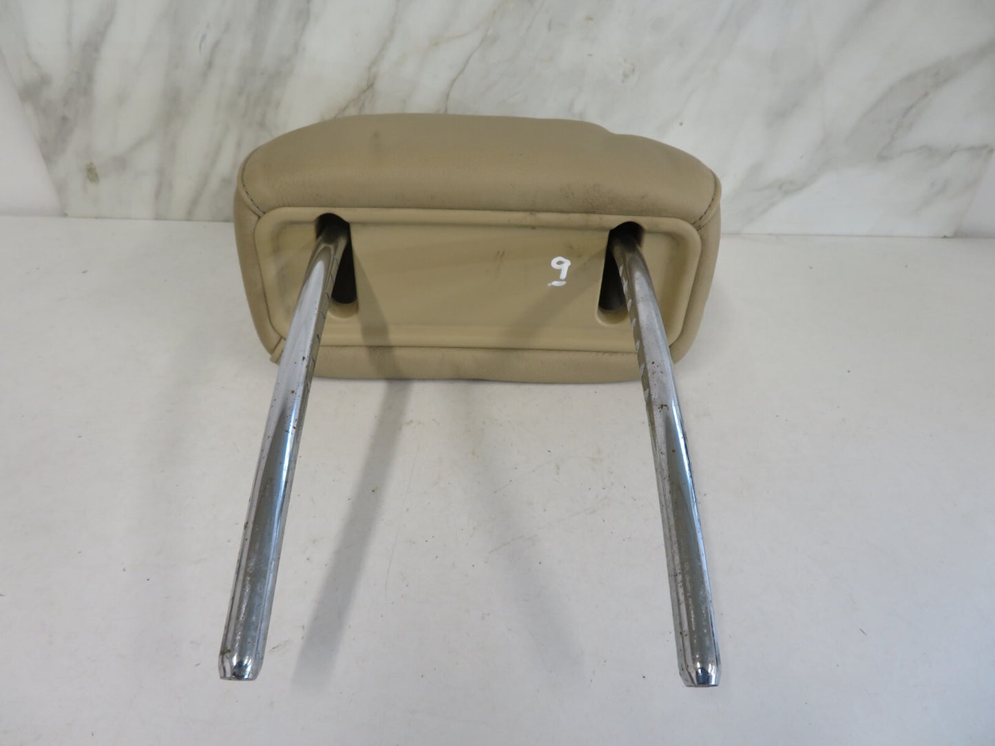 BMW X5 E53 CREAM BEIGE FRONT LEATHER HEAD REST 1999-2006 MIX1642-9