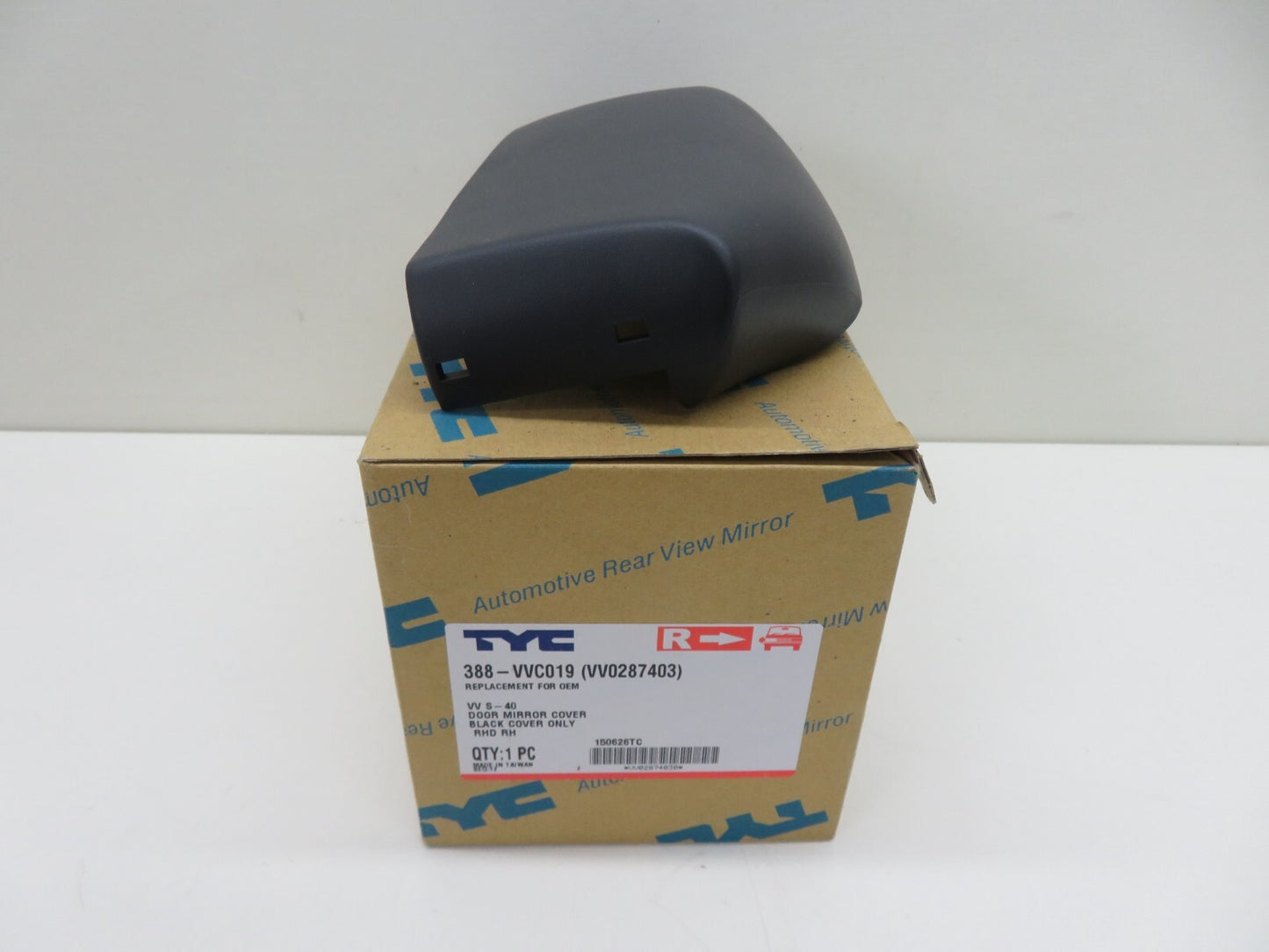 OS DRIVER DOOR WING MIRROR COVER FOR VOLVO S40 1995-2004