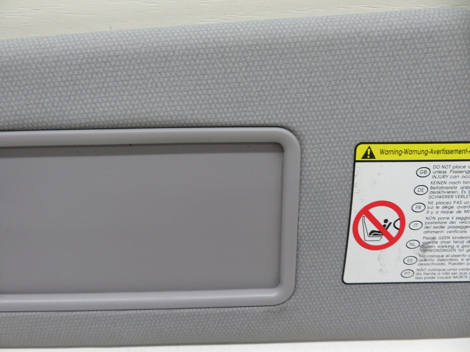 KIA RIO NS PASSENGER SUN VISOR 2011-2014 #1247-20