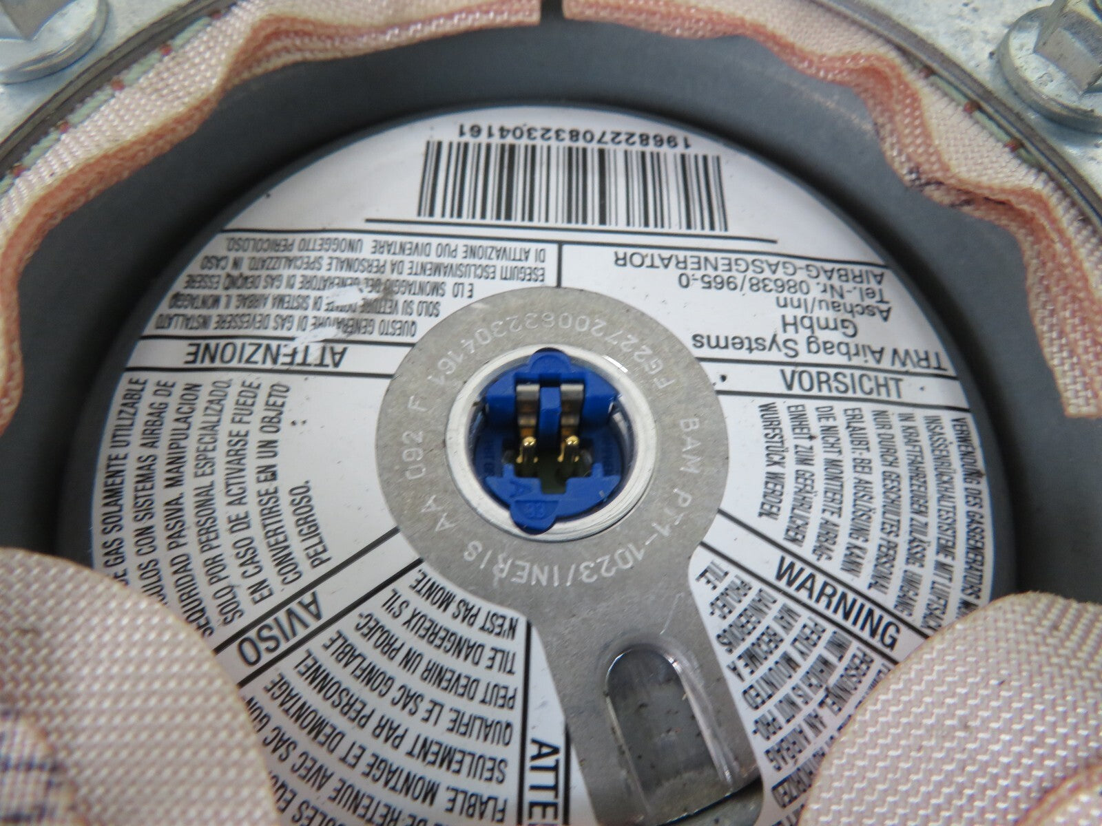 FIAT SCUDO STEERING WHEEL AIR BAG 2007-2016 1514-2