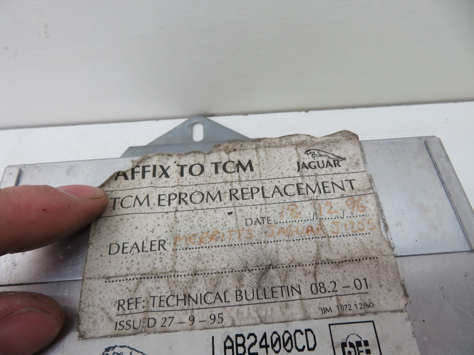 JAGUAR XJR TRANSMISSION CONTROL ECU MODULE LAB2400CD 1994-2001 1200-6