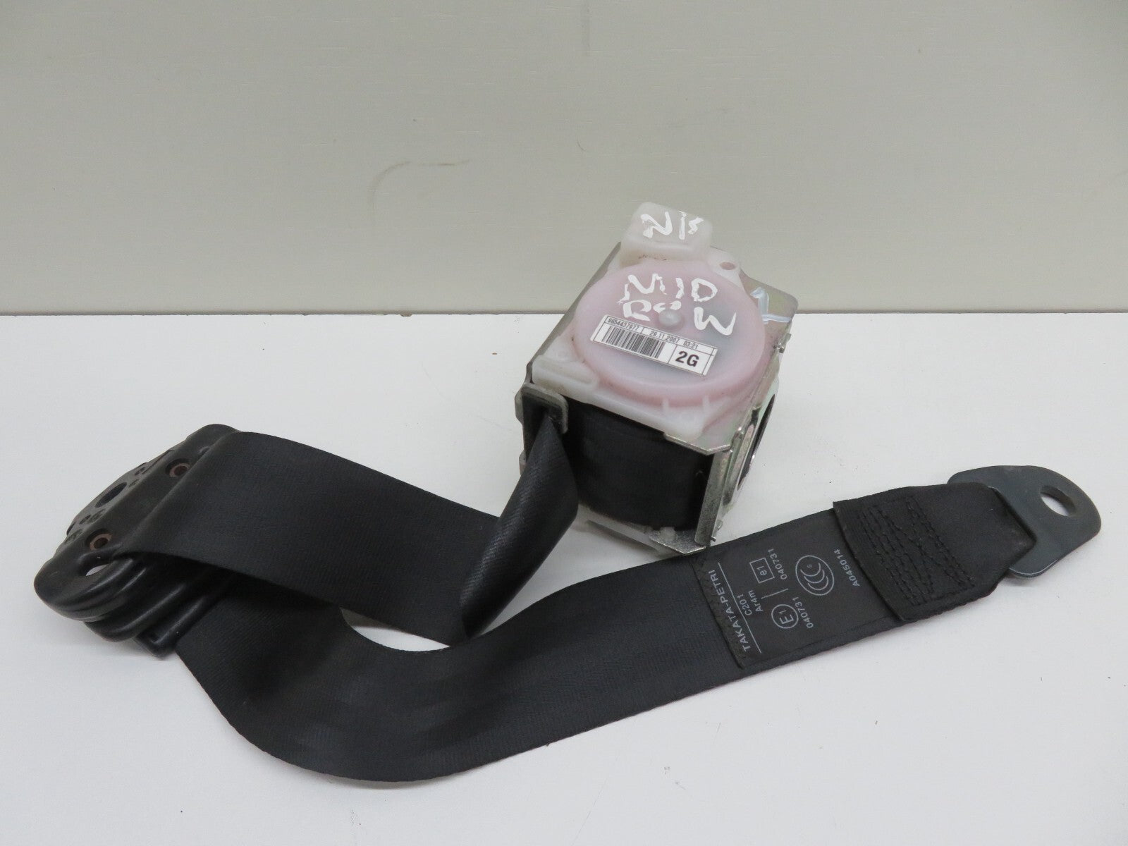 CITROEN C4 GRAND PICASSO NS REAR MIDDLE ROW SEAT BELT 9654437977 2006-2010