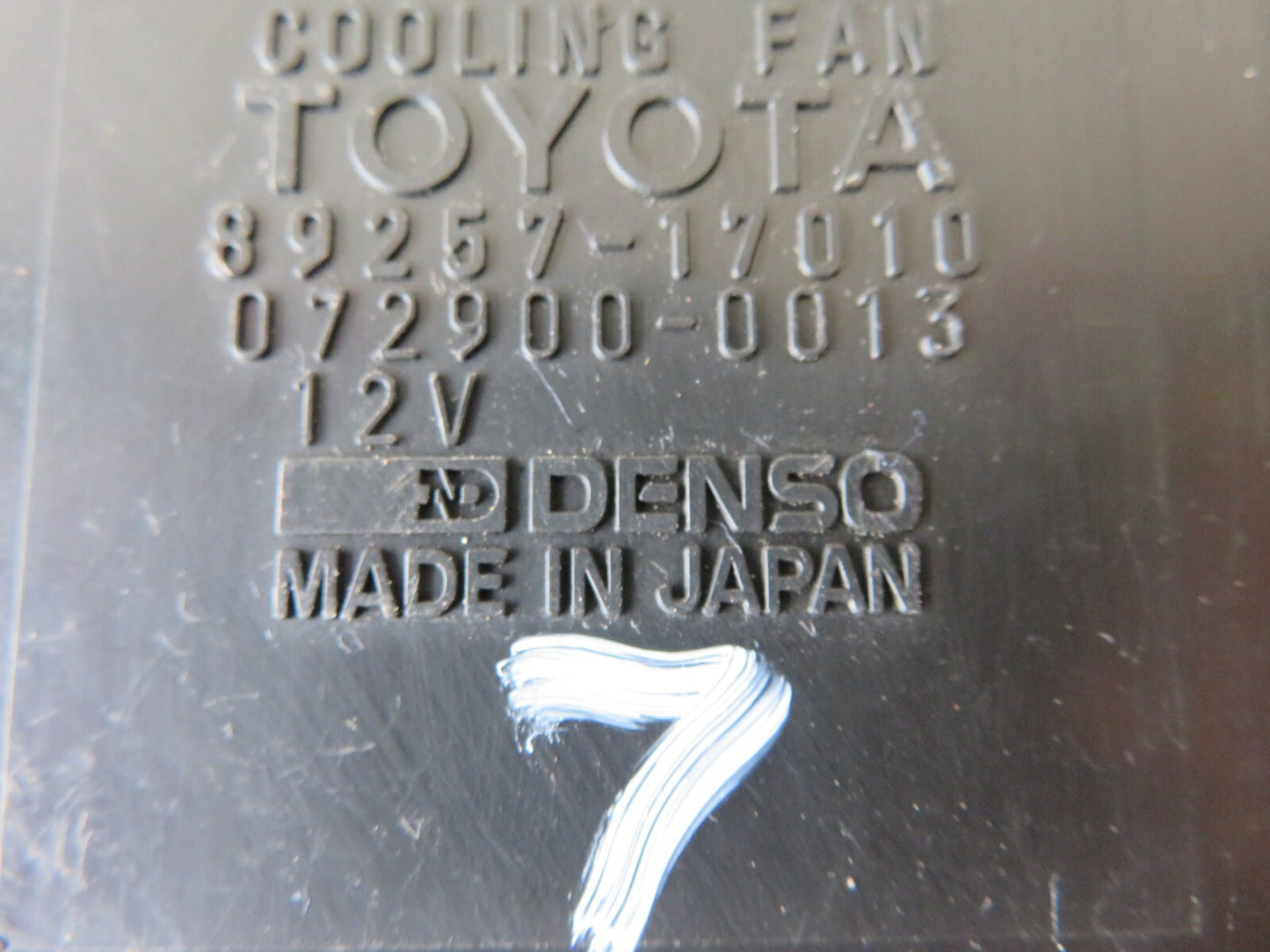 TOYOTA MR2 MK2 SW20 COOLING FAN RELAY 89257-17010 1990-2000 AS4 SA-7