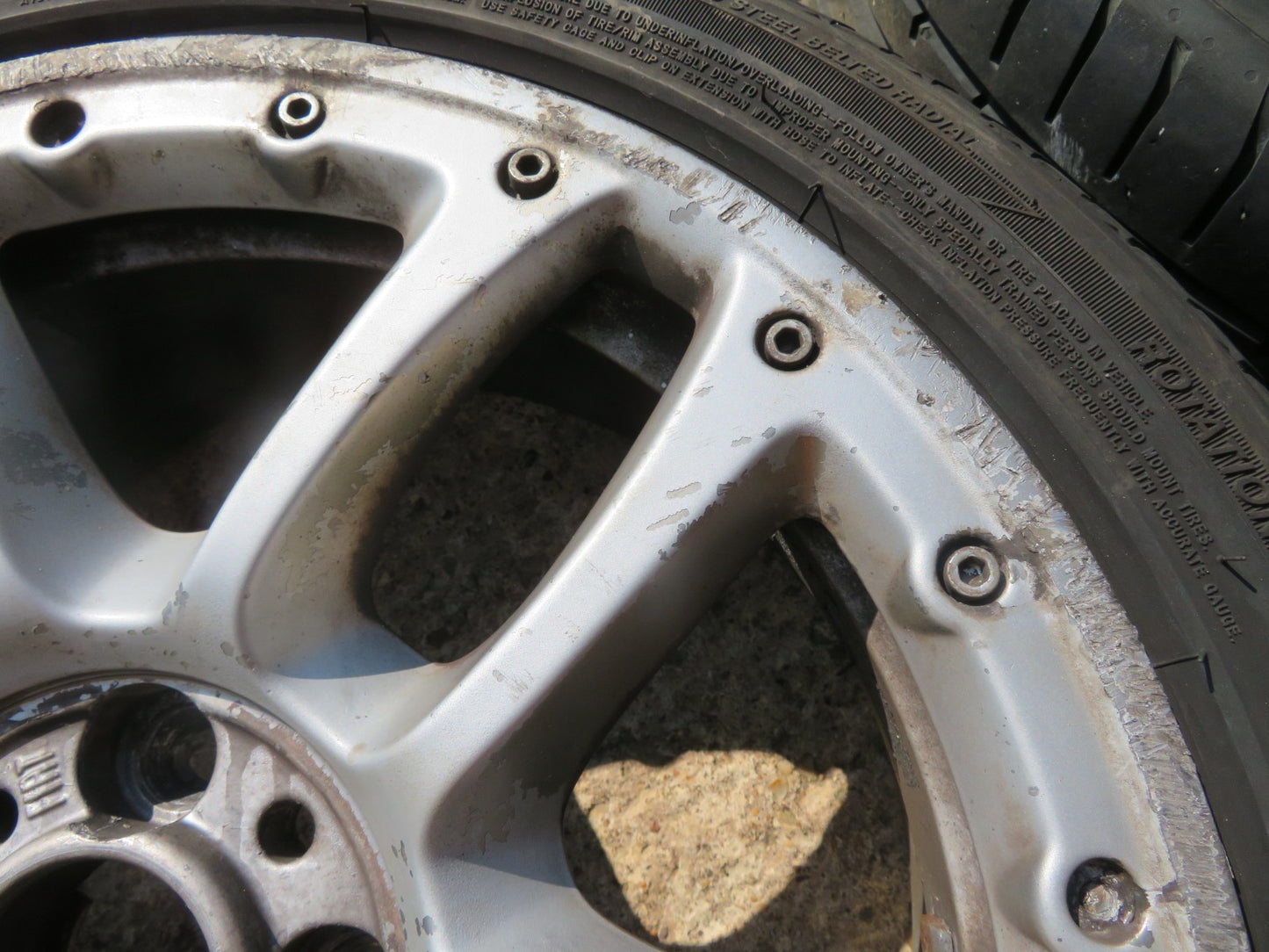 FIAT 500 DIESEL EDITION R16 16" ALLOY WHEELS WITH TYRES 518346260 NEED REFURB