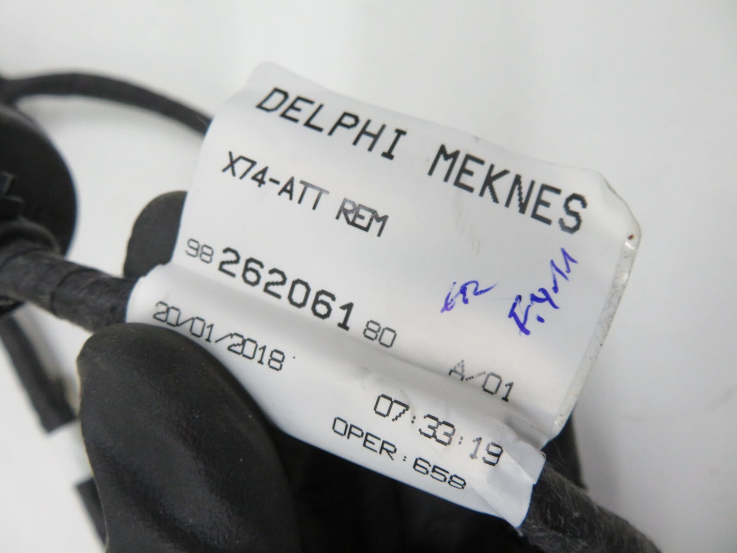 PEUGEOT CITROEN DS TOW ELECTRICS TARIFF 9826206180 WIRING LOOM 2018