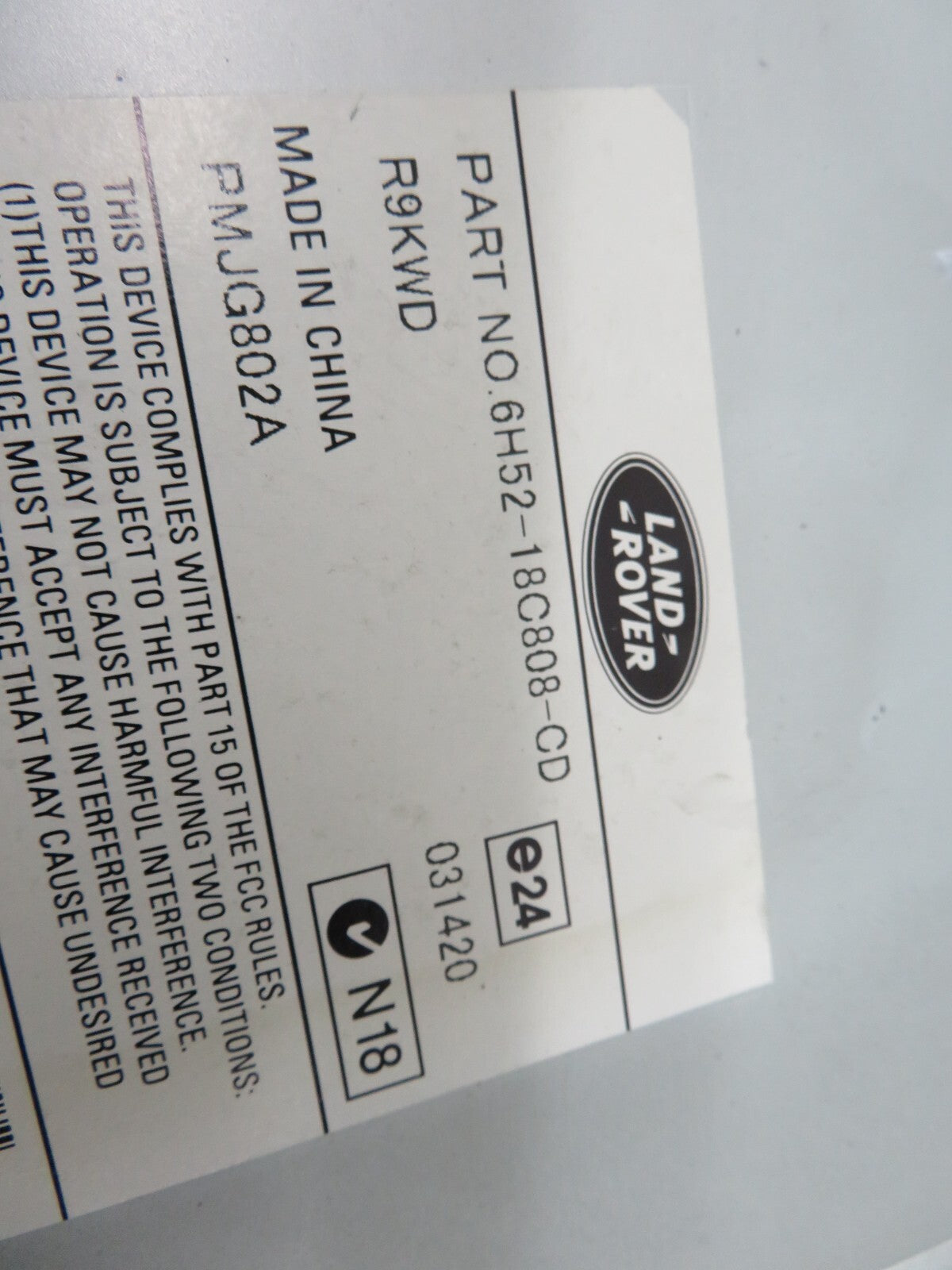 LAND ROVER FREELANDER 2 STEREO AMPLIFIER 6H52-18C808-CD 2007-2014 1227-1