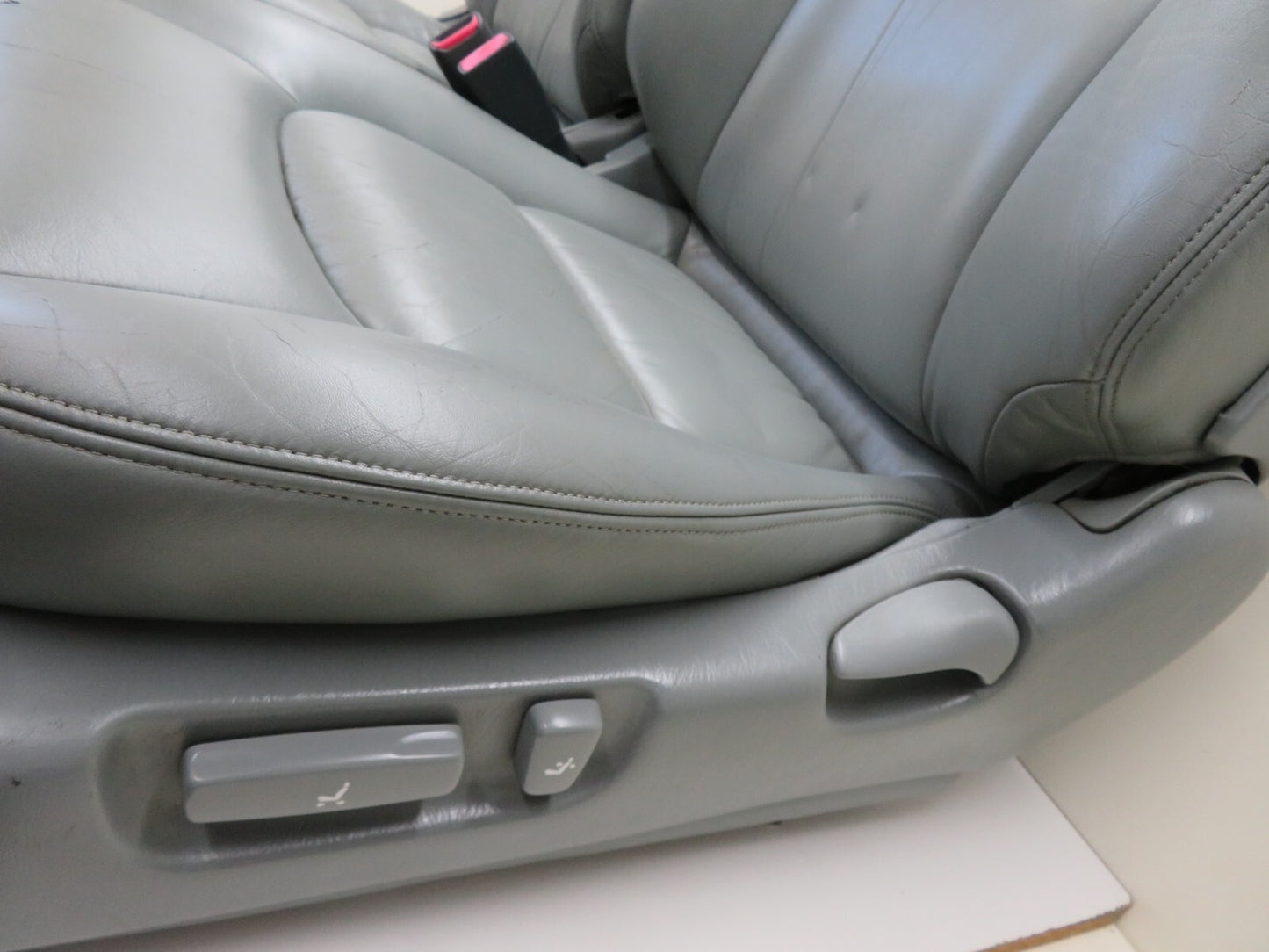 TOYOTA LEXUS SOARER SC400 FRONT GREY LEATHER SEATS PAIR (SEE PHOTOS)  1991-1999