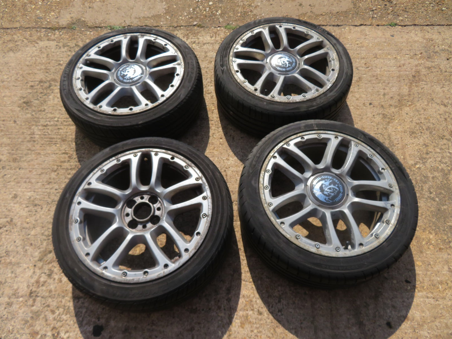 FIAT 500 DIESEL EDITION R16 16" ALLOY WHEELS WITH TYRES 518346260 NEED REFURB