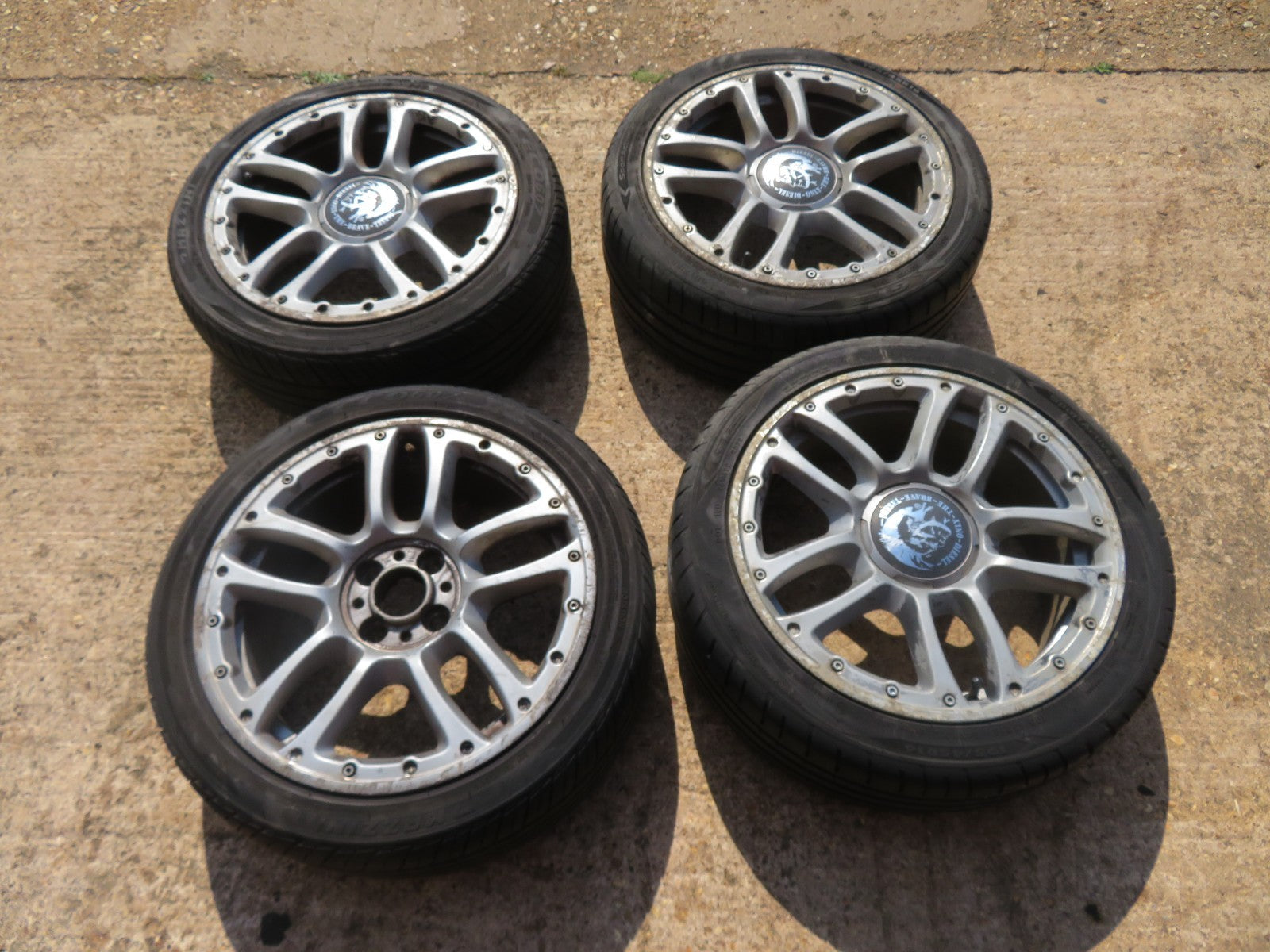 FIAT 500 DIESEL EDITION R16 16" ALLOY WHEELS WITH TYRES 518346260 NEED REFURB