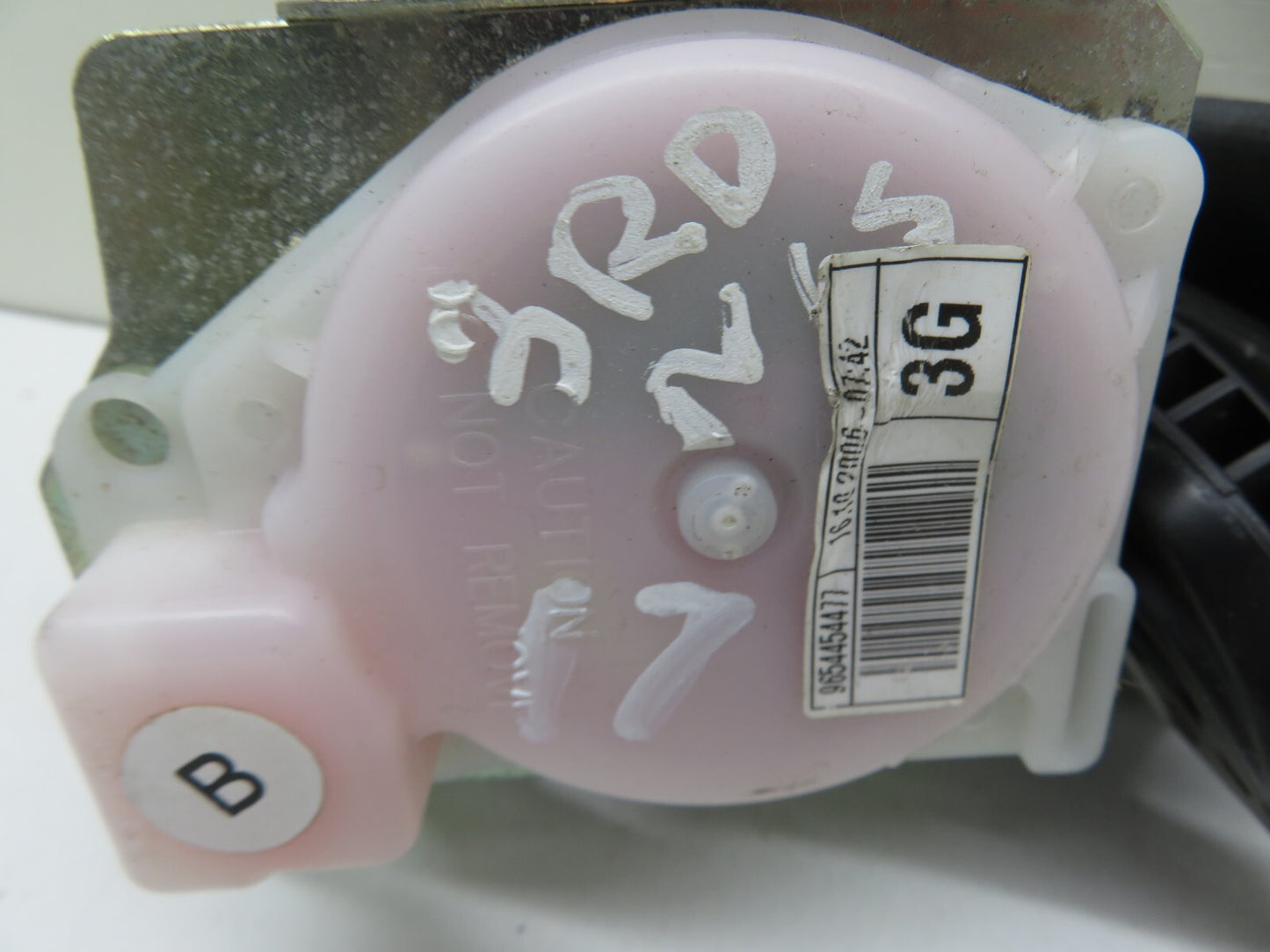 CITROEN C4 GRAND PICASSO NSR 3RD ROW SEAT BELT 9654454477 2004-2013 1055-17