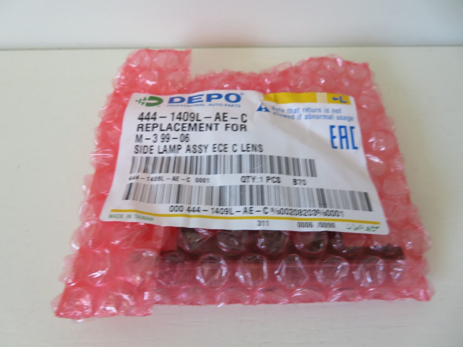 NS PASSENGER SIDE INDICATOR LIGHT FOR BMW 7 SERIES E38 444-1409L-AE-C 1994-2001