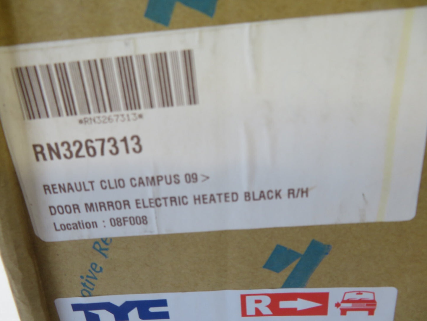 OS DRIVER RH DOOR WING MIRROR FOR RENAULT CLIO CAMPUS 2009-2012 RN3267313