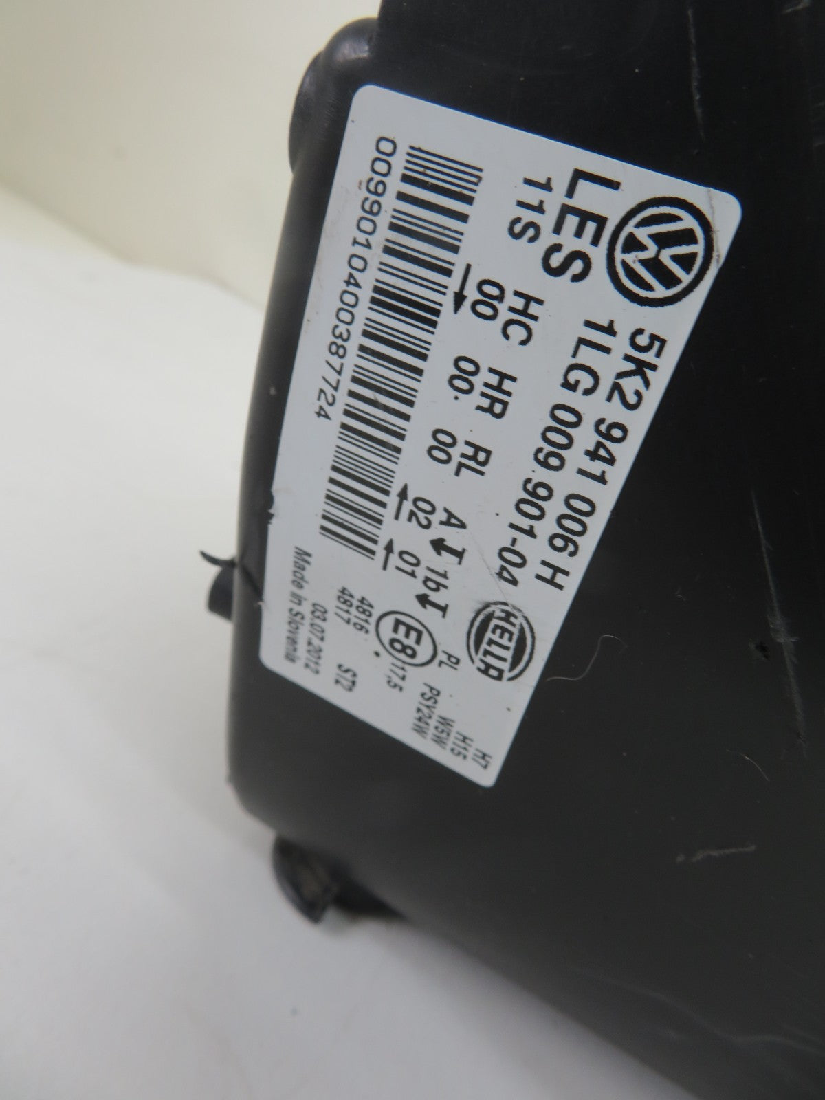 VOLKSWAGEN VW GOLF MK6 OS DRIVER HEADLIGHT 5K2941006H 2009-2013