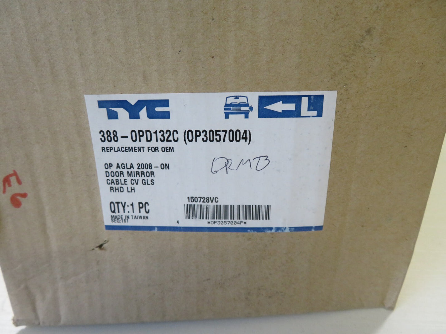 NSF LH PASSENGER DOOR WING MIRROR FOR VAUXHALL AGILIA B OP3057004 2008-2014 BRMB