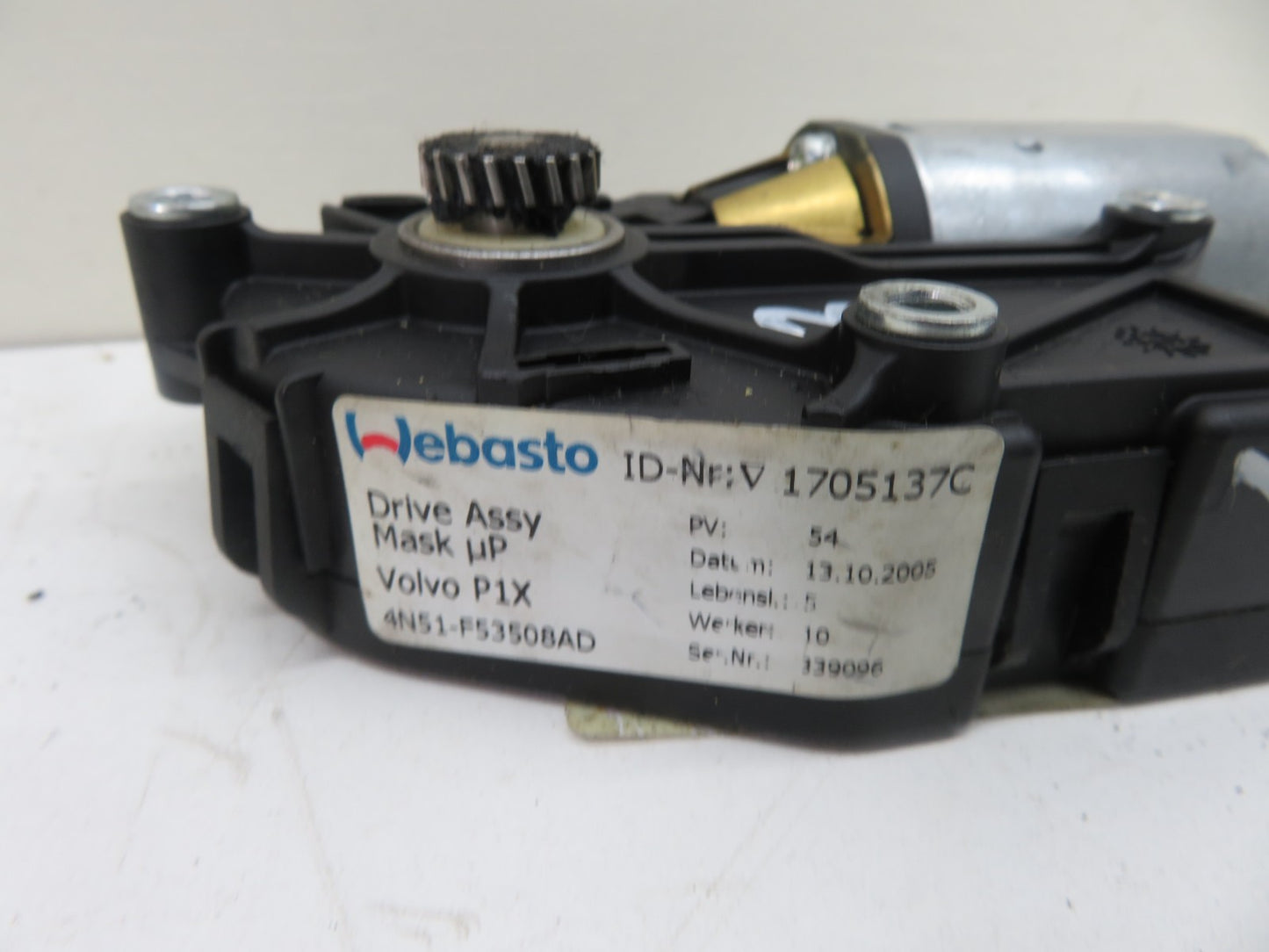 VOLVO V50 SUN ROOF MOTOR 30716185 2004-2008 HN54-3