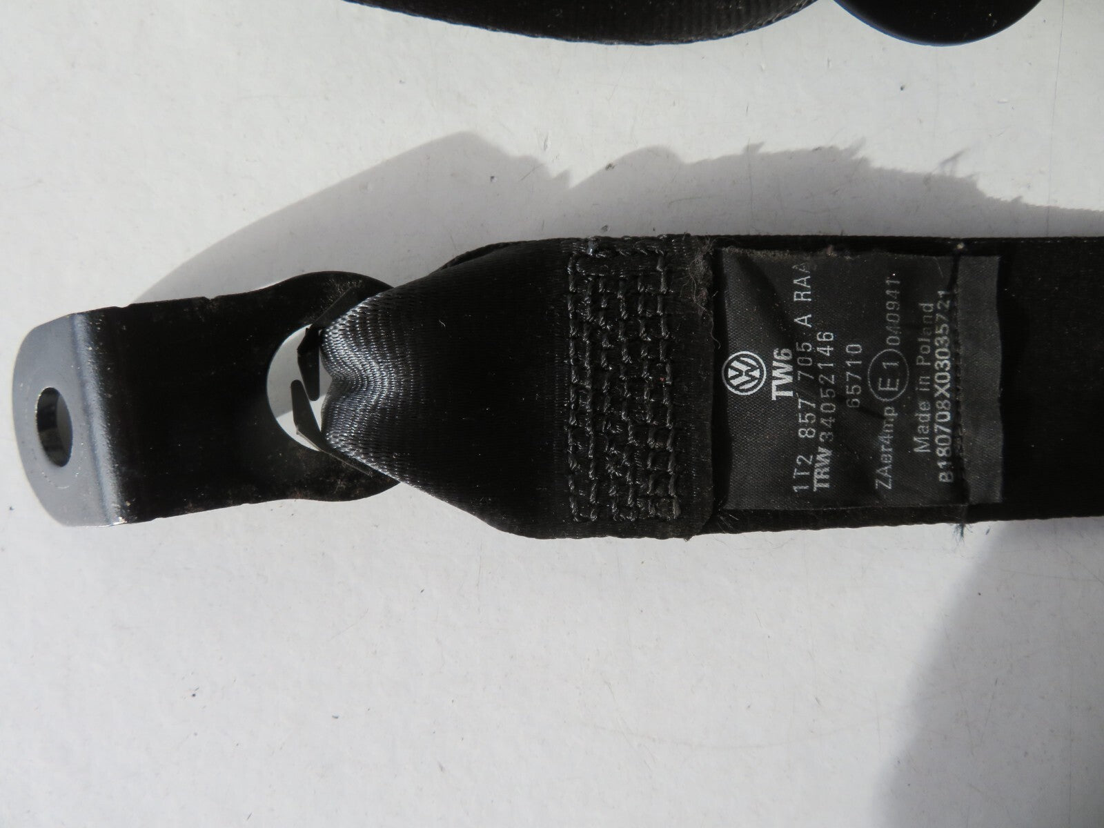 VOLKSWAGEN VW TOURAN NSF PASSENGER SIDE SEAT BELT 1T2857705A 2003-2010 AMS1605