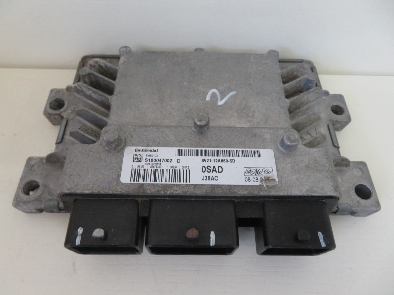 FORD FIESTA MK7 1.25 ENGINE ECU 8V21-12A650-SD 2009-2012 1351-2