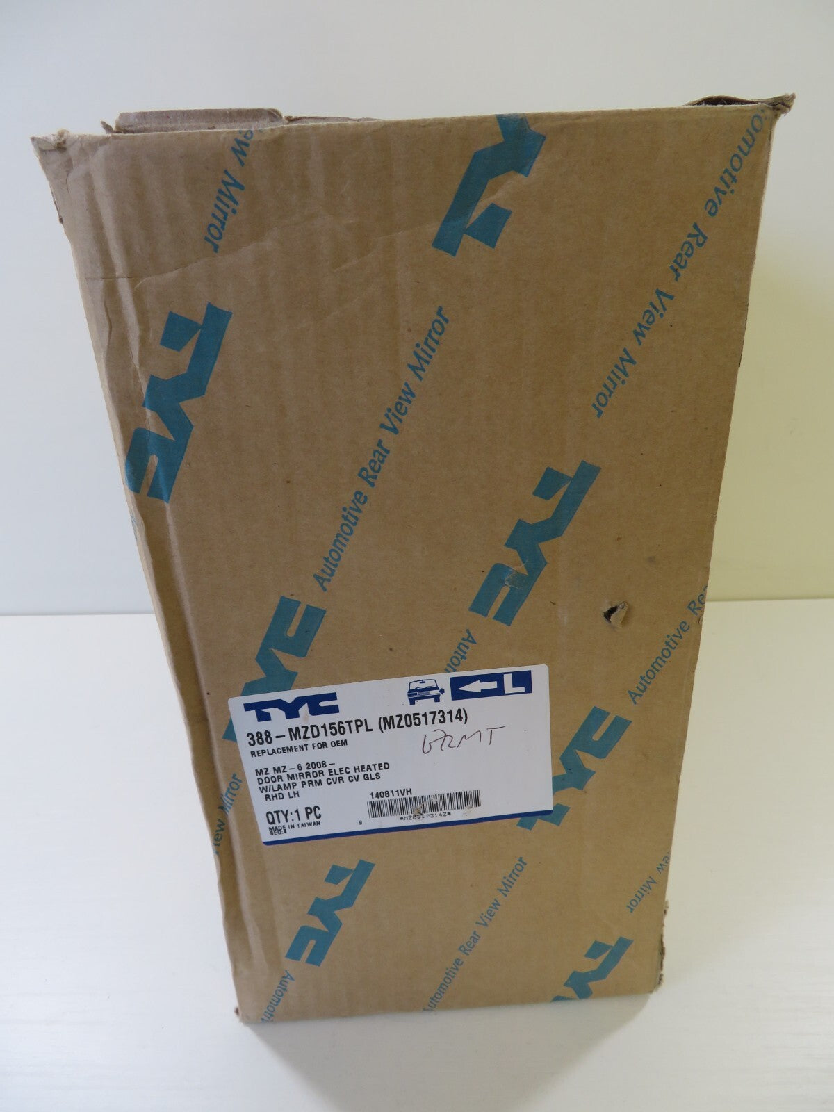 NS PASSENGER LH DOOR WING MIRROR FOR MAZDA 6 388-MZD156TPL 2008-2012 BRMT