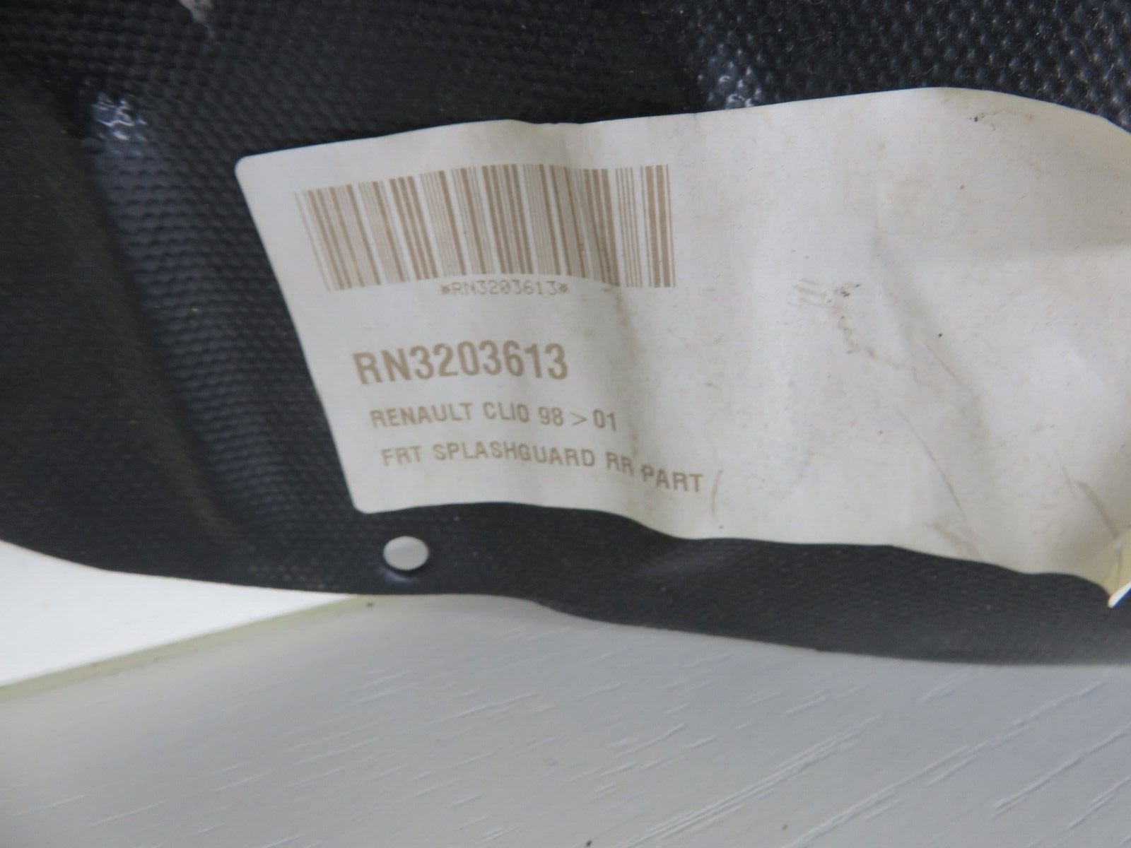 OS DRIVER FRONT INNER WHEEL ARCH LINER FOR RENAULT CLIO 1998-2001 LT-RN6016