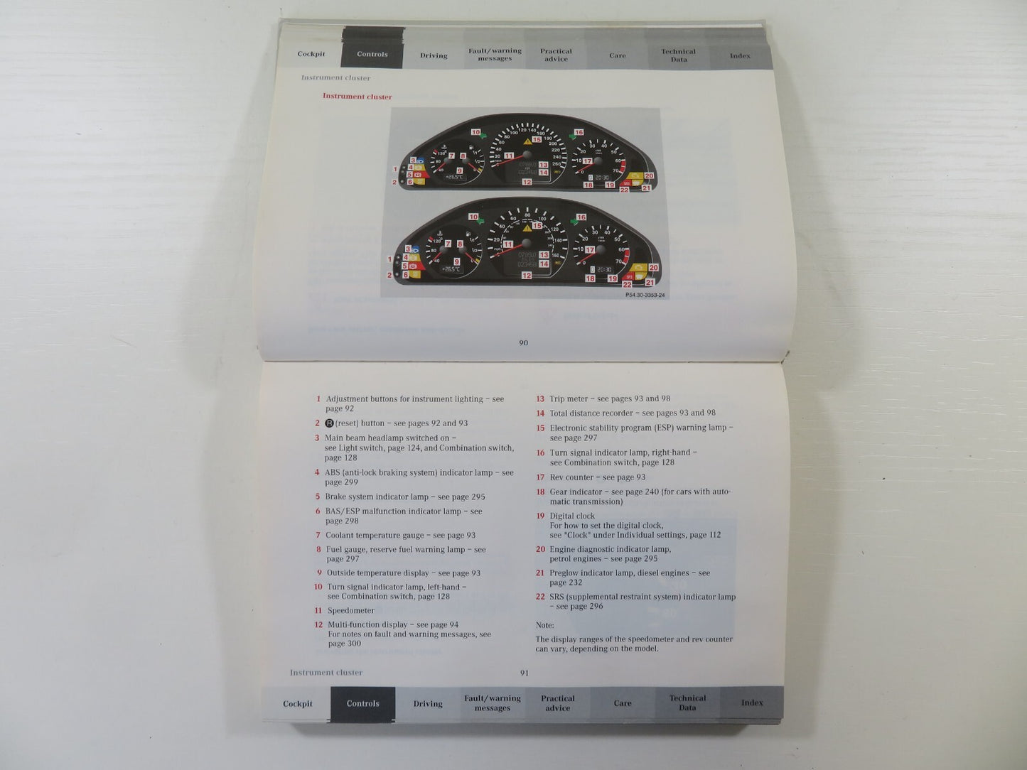 MERCEDES E CLASS W210 OWNERS MANUAL HANDBOOK WITH FOLDER 1999-2002 1409-8
