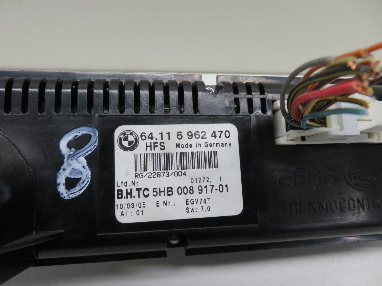 MINI COOPER S R50 R52 R53 HEATER CLIMATE CONTROLS 6962470 2001-2006 1641-8