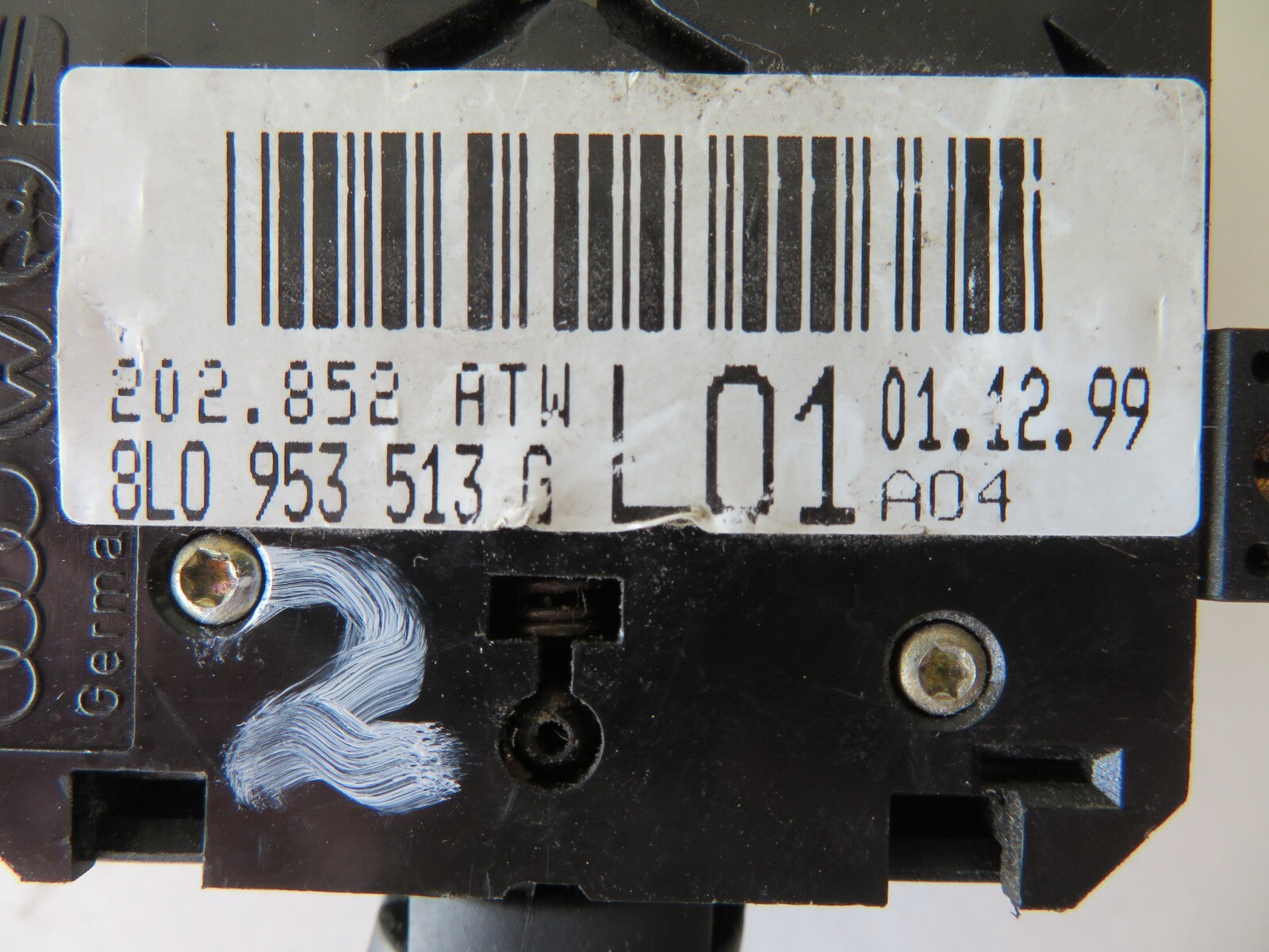 VOLKSWAGEN VW GOLF MK4 INDICATOR STALK 8L0953531G 1998-04 AMS1510-2