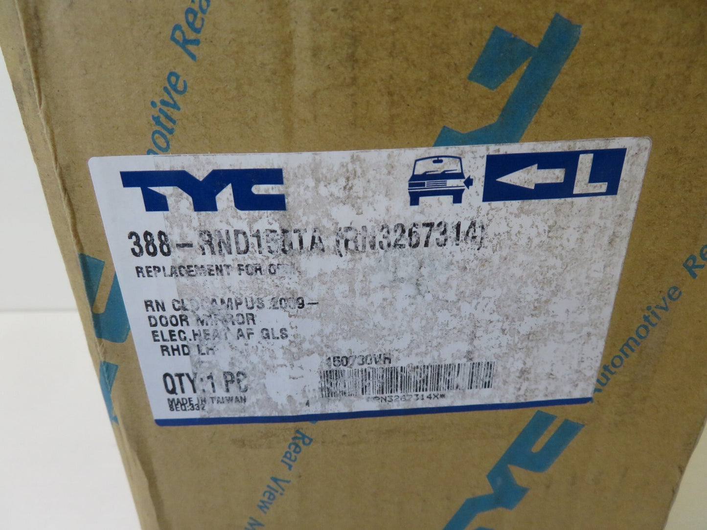 NS PASSENGER LH DOOR WING MIRROR FOR RENAULT CLIO CAMPUS RN3267314 08-12 BRLB