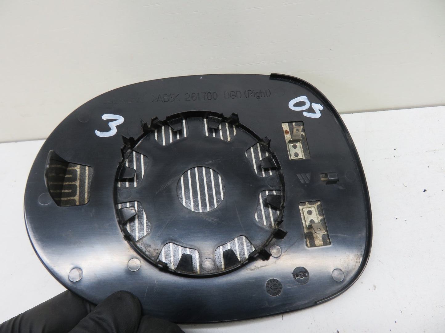 HONDA CIVIC MK8 OS DRIVER DOOR WING MIRROR GLASS 2006-2011 1549-3