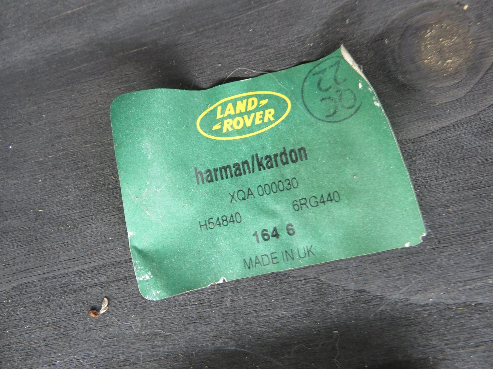 LAND ROVER FREELANDER 1 HARMON KARDON BOOT SUBWOOFER XQA000030 2004-2006