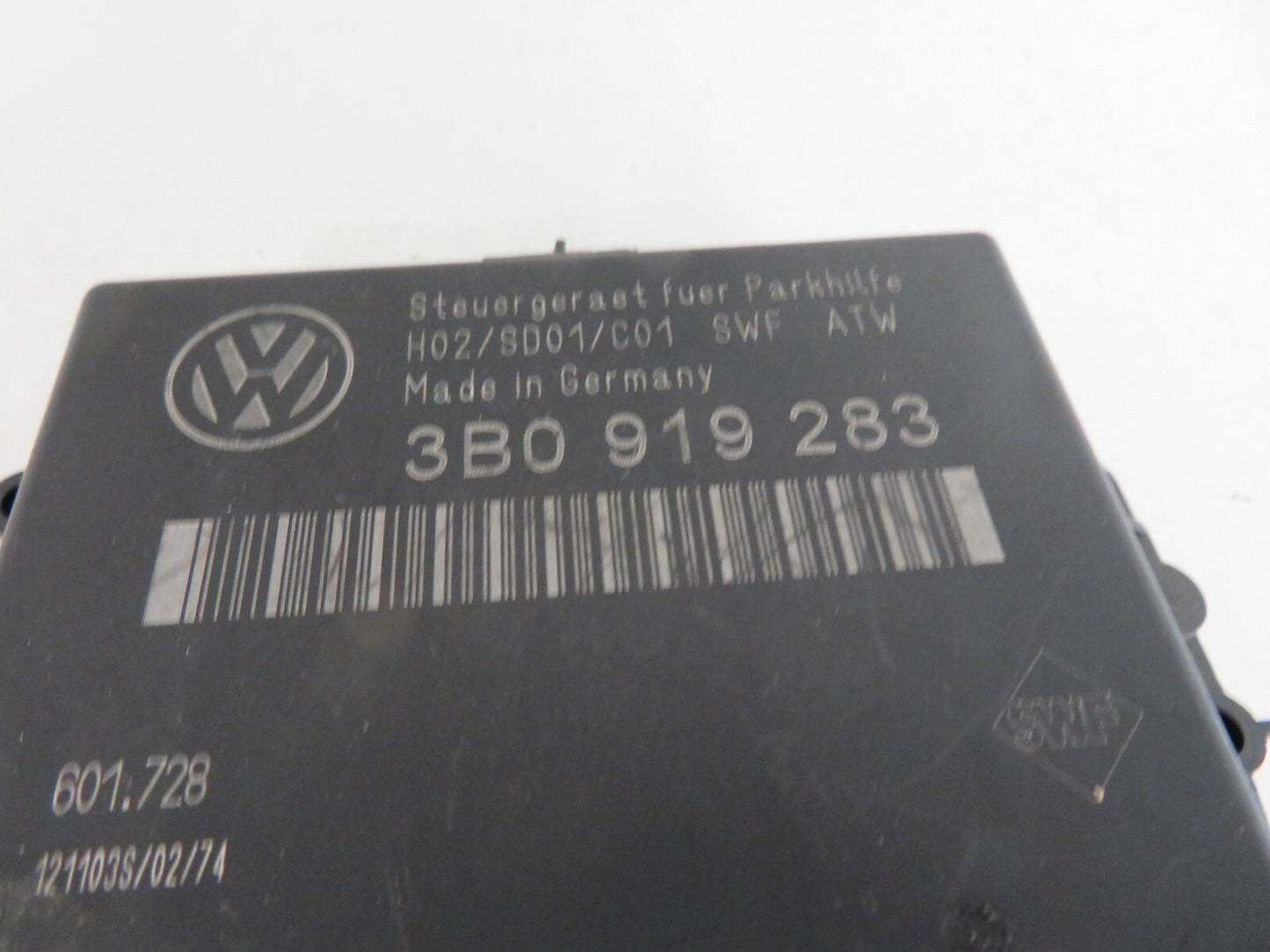 VW PASSAT PARKING SENSOR CONTROL MODULE 3B0919283 2000-2005 MIX1730-22