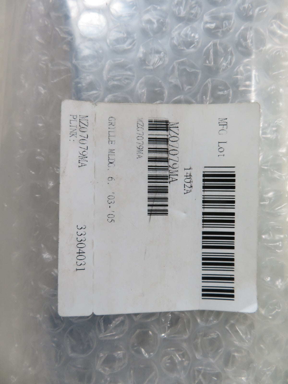 FRONT UPPER GRILLE CHROME TRIM FOR MAZDA 6 MZ0492305 2002-2008