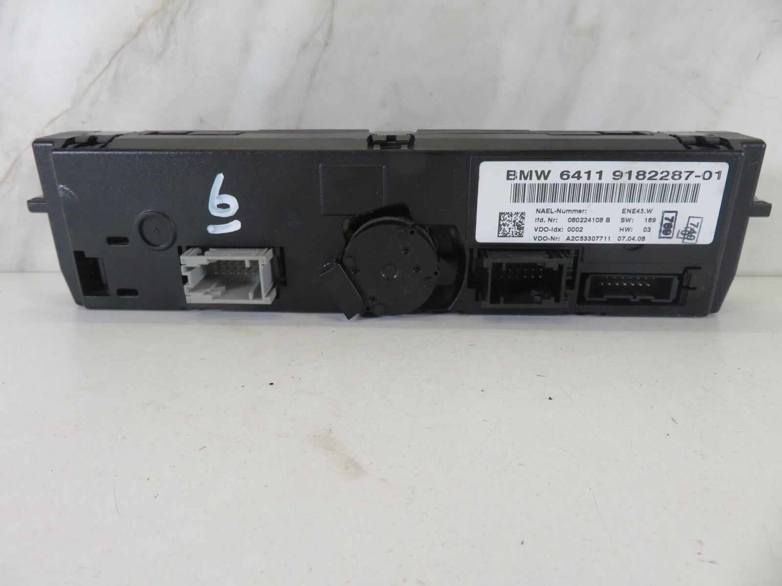 BMW 1 SERIES E88 HEATER CLIMATE CONTROLS 9182287 2007-2013 A1218-6