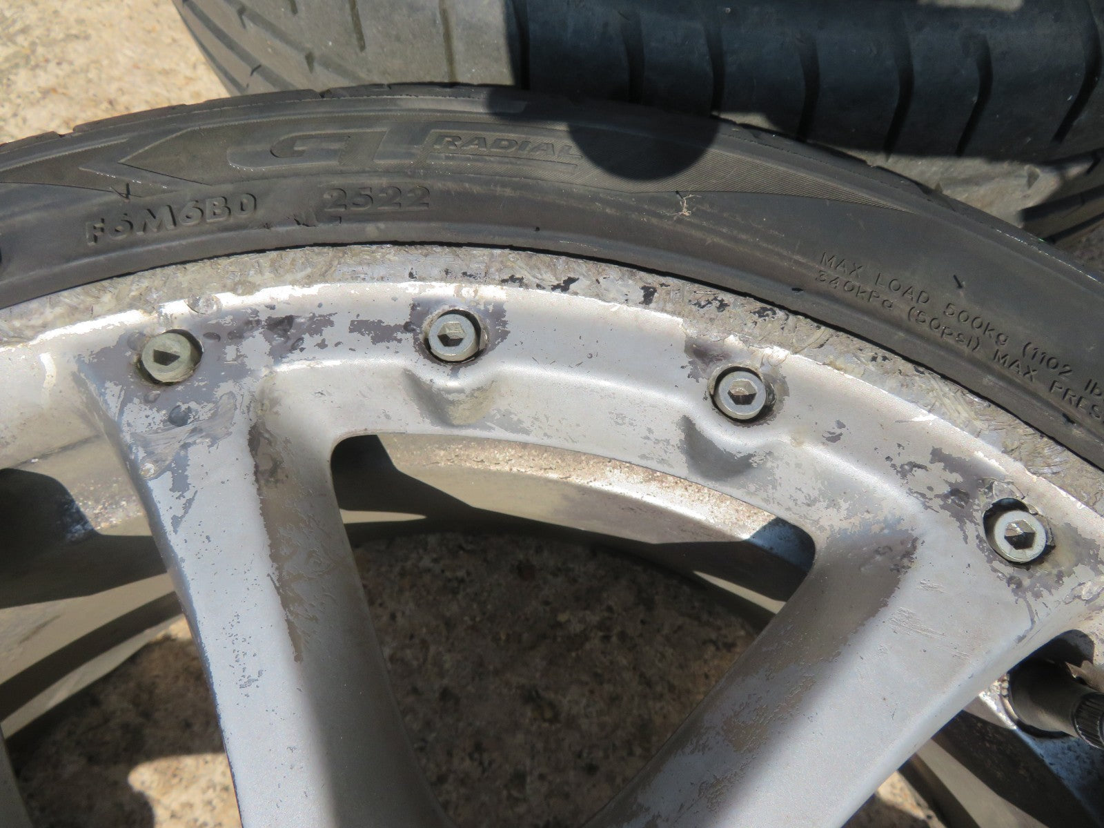 FIAT 500 DIESEL EDITION R16 16" ALLOY WHEELS WITH TYRES 518346260 NEED REFURB