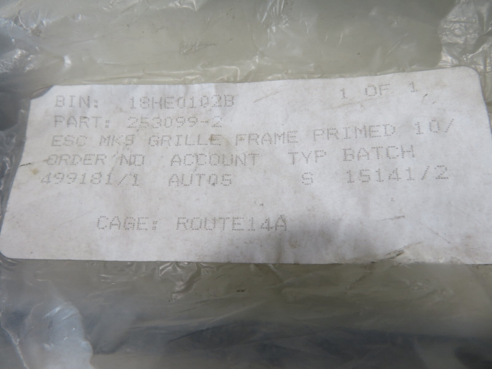 FRONT GRILLE FRAME FOR FORD ESCORT FD0262315 1990-1995