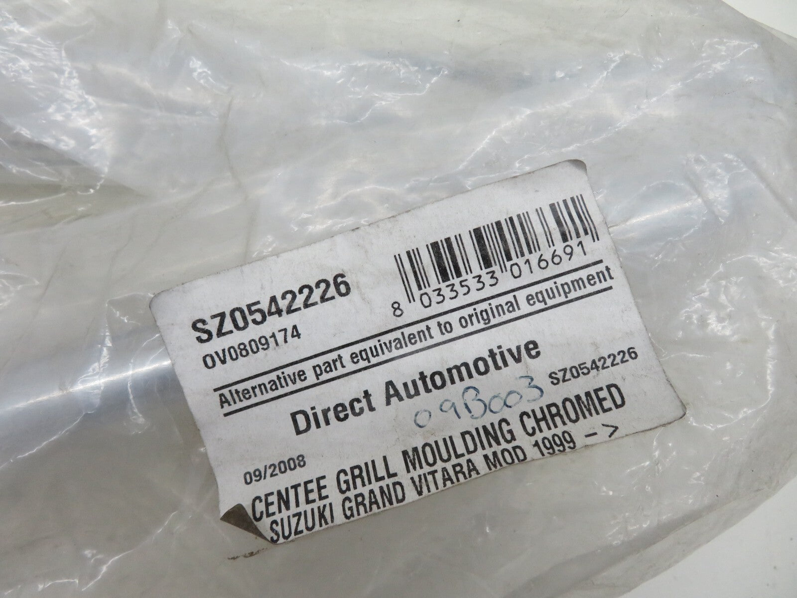 FRONT BUMPER MOULDING TRIM FOR SUZUKI GRAND VITARA SZ0542226 1998-2006