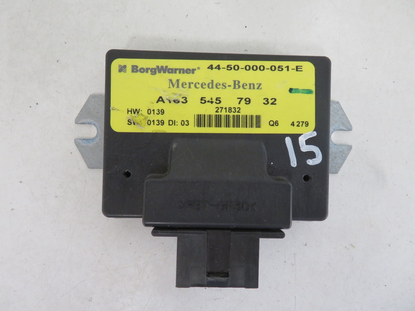 MERCEDES BENZ ML270 W163 TRANSFER BOX CONTROL ECU A1635457932 02-05 MIX1010-15