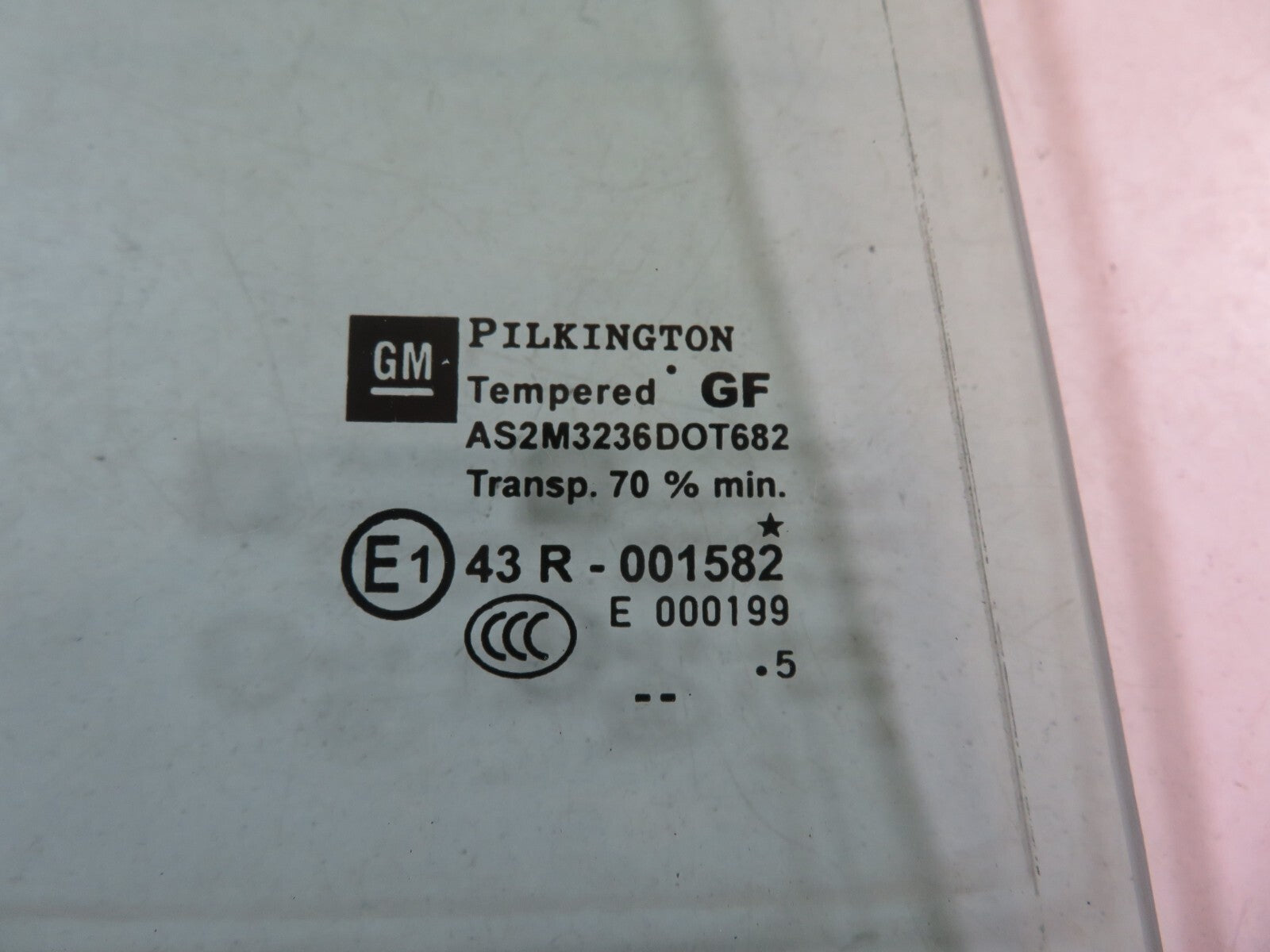 VAUXHALL ZAFIRA B OSR QUARTER GLASS RIGHT REAR DOOR GLASS 2005-2009 misc1659-8