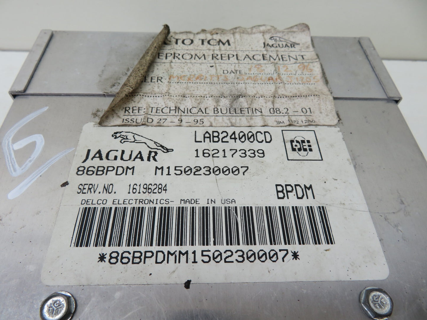 JAGUAR XJR TRANSMISSION CONTROL ECU MODULE LAB2400CD 1994-2001 1200-6