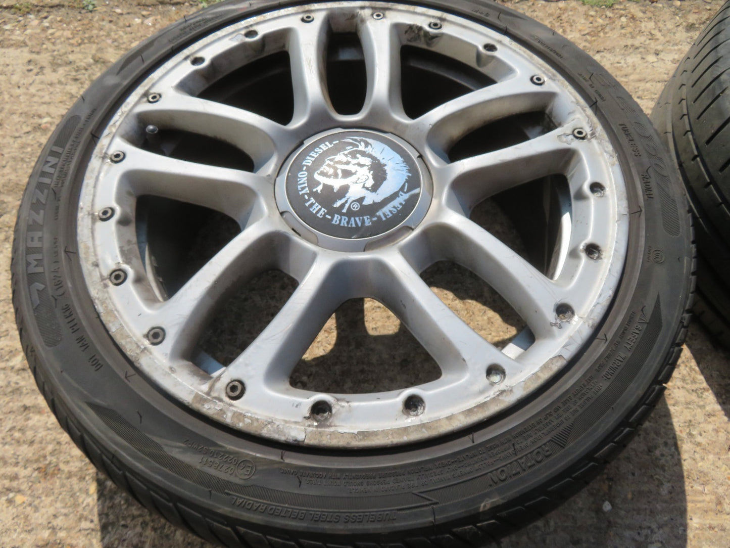 FIAT 500 DIESEL EDITION R16 16" ALLOY WHEELS WITH TYRES 518346260 NEED REFURB