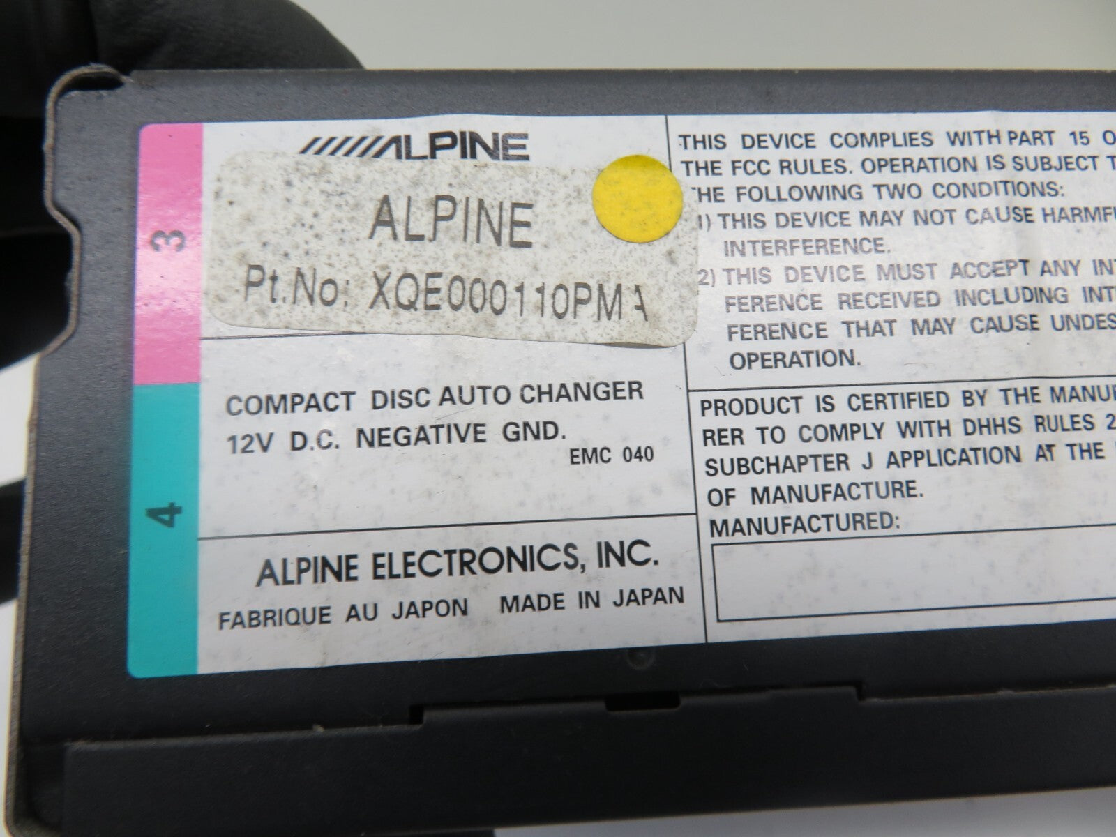 LAND ROVER FREELANDER 1 CD CHANGER XQE000110 1997-2006 1752-5