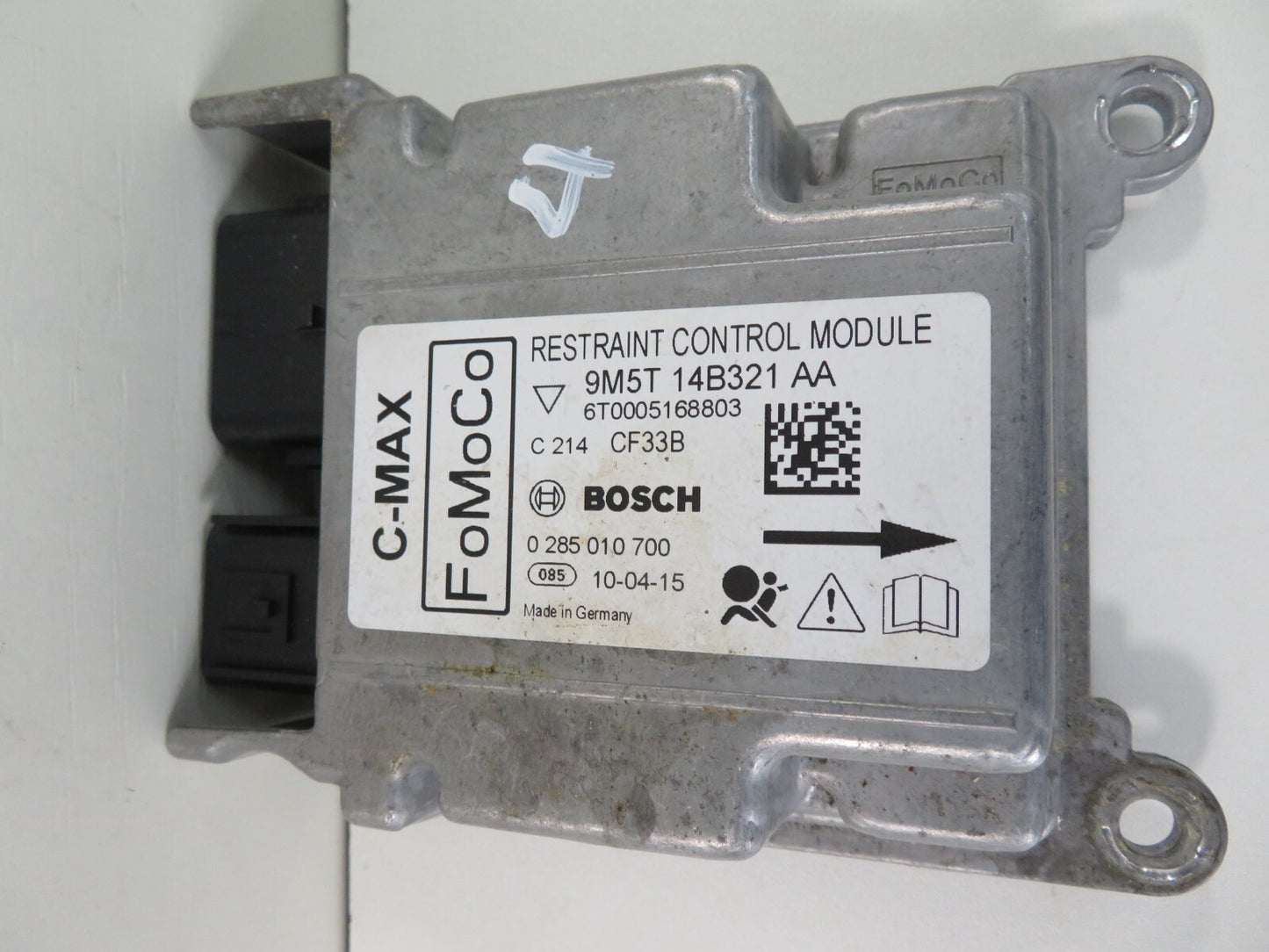 FORD C-MAX AIR BAG CONTROL MODULE 9M5T-14B321-AA 2006-2010 1319-4