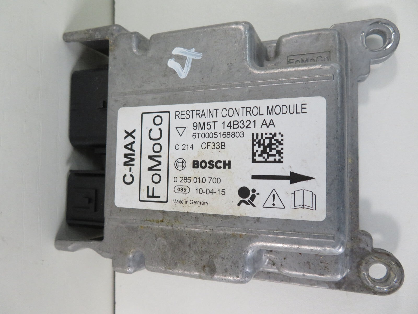 FORD C-MAX AIR BAG CONTROL MODULE 9M5T-14B321-AA 2006-2010 1319-4
